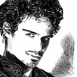 Federzeichnung Portrait von Konrad